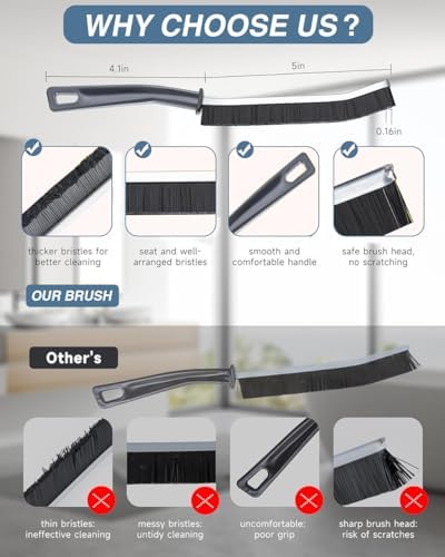 Guardian of the Grout Hard-Bristle Crevice Cleaning Brush Set