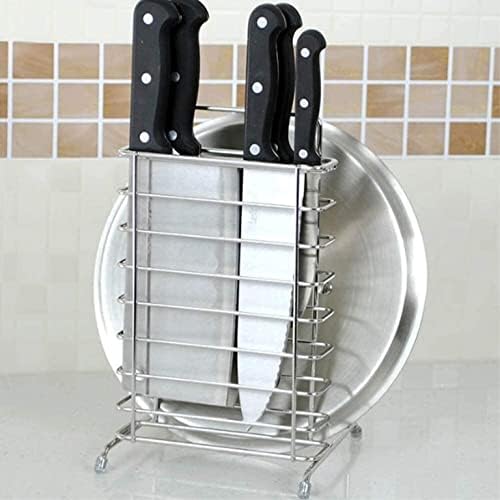 Sturdy Kitchen Knife Holder Set with Stainless Steel Design