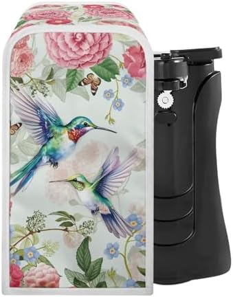 Floral Hummingbird Electric Can Opener Cover White Kitchen inadvertently perfect