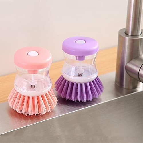 Invoda 3-Piece Soap Dispenser Palm Brushes