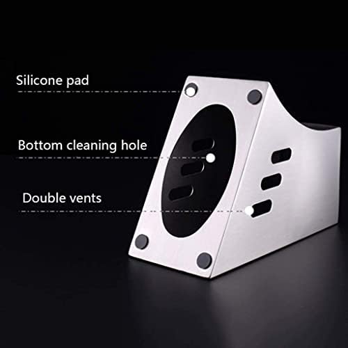 ZAEGO Kitchen Knife Holder Storage Block 304 Stainless Steel