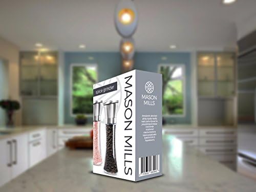 Mason Mills Stainless Steel Salt Pepper grinder Set