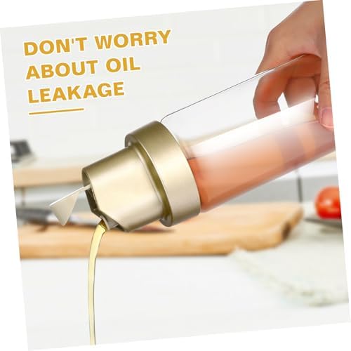 2-Piece Leak-Proof Glass Olive Oil Bottles Set for Kitchen