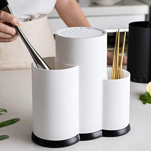 White Kitchen Knife Block