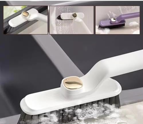 360-Degree Rotating Gap Cleaning Brush - Long Handle Purple