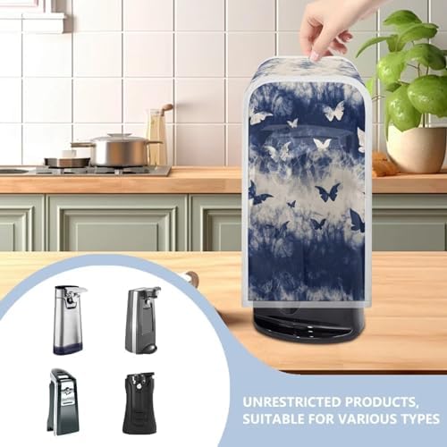SUHOaziA Tie Dye Butterfly Electric Can Opener Dust Cover