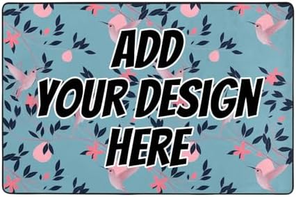 Custom Mat with Personalized Photo Text Logo