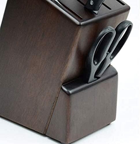 High-Quality Walnut Kitchen Knife Holder Durable Space-Saving Storage Solution