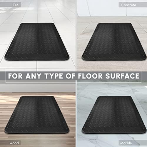 Extra Thick Memory Foam Kitchen Mat for Standing Comfort