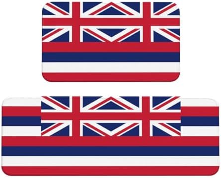 Hawaii Flag Kitchen Mat Set