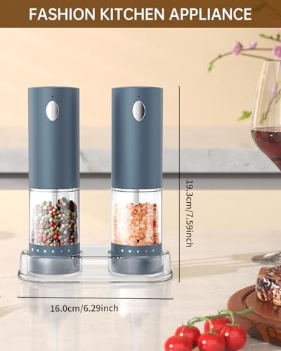 Circle Joy Electric Salt Pepper Grinder Set