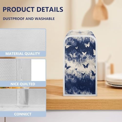 SUHOaziA Tie Dye Butterfly Electric Can Opener Dust Cover