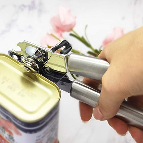 Hemoton Electric Can Opener Stainless Steel PP Material Compact Ergonomic Design