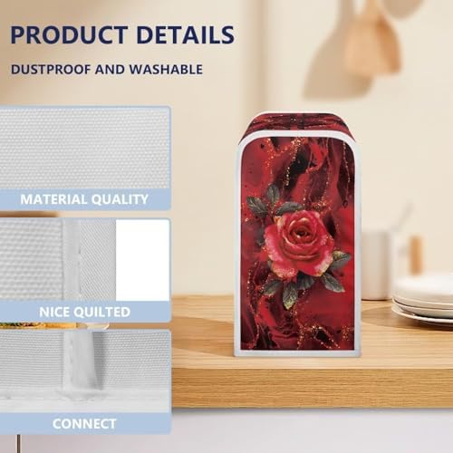 Red Rose Can Opener Cover Durable and Stylish