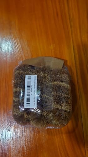 EcozLaRo 3-Piece Tawashi Scrubbers Eco-Friendly Non-Scratch Kitchen Brushes