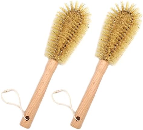 Two-Piece Bristle Bottle Brush Set Soft Durable