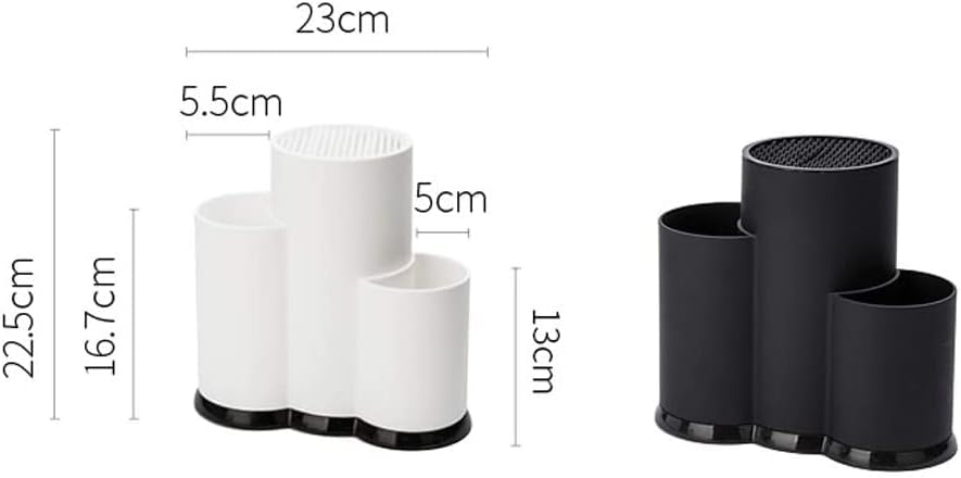 White Kitchen Knife Block