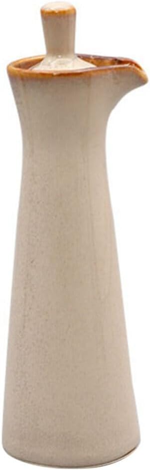STOBAZA 10-oz Ceramic Oil Soy Bottle with Airtight Lid
