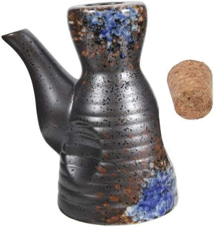 Japanese-Style Ceramic Condiment Dispenser with Lid