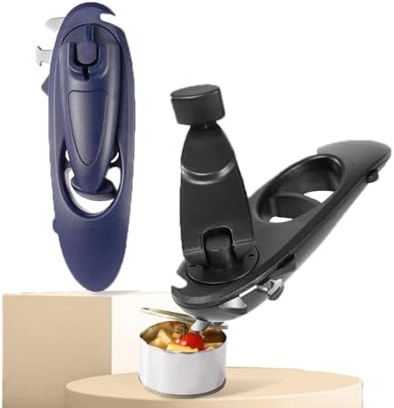SWISH Can Opener Smooth Edge Stainless Steel C opener with 360-Degree Rotation