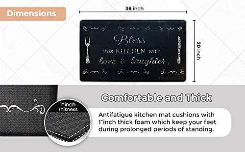 JV TEXTILES Anti Fatigue Kitchen Mat