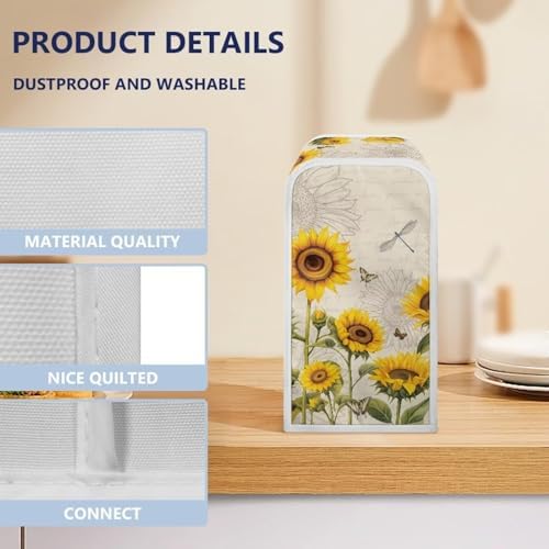 Dragonfly Sunflower Can Opener Protect Cover Kitchen Decor