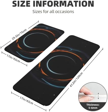 Mysterious Cosmic Black Holes Print Kitchen Mats