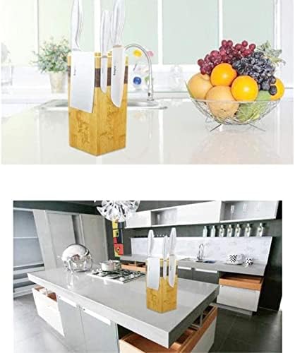 Zaego Magnetic Bamboo Knife Holder Set