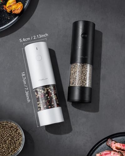 FORLIM Electric Salt Pepper Grinder Set