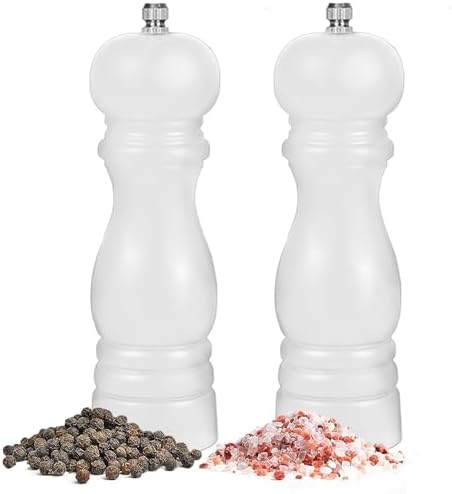 Premium Salt Pepper Grinder Set with Wooden Case