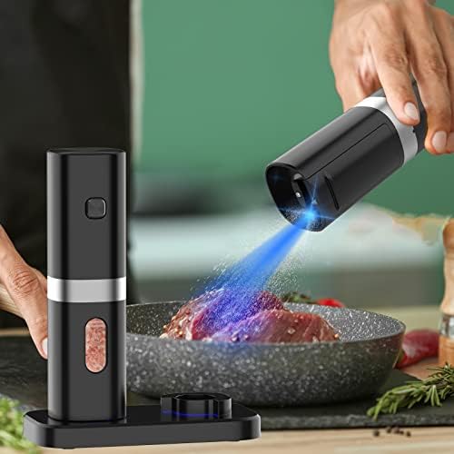 Syaws Electric Salt and Pepper Grinder Set with Charging Base