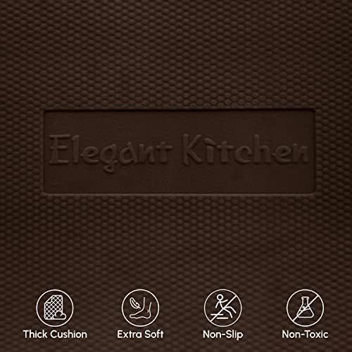 Extra Thick Memory Foam Kitchen Mat for Standing Comfort