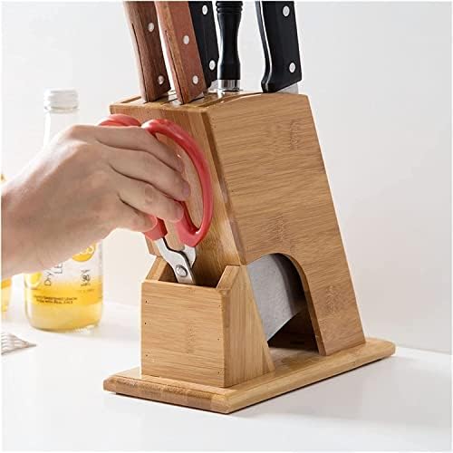 Zaego Bamboo Kitchen Knife Holder Block