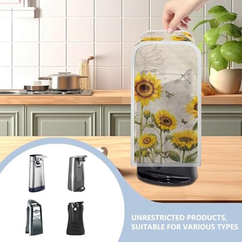 Dragonfly Sunflower Can Opener Protect Cover Kitchen Decor