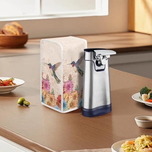 Travel-Friendly Floral Can Opener Cover 10x57x525inch Wire-Free Stain Resistant Design