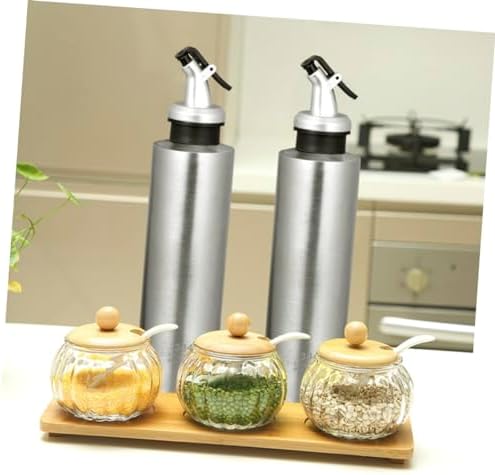 CIYODO 304 Stainless Steel Oil Dispenser 250ml Leak-Proof Kitchen Condiment Bottle