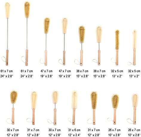 Two-Piece Bristle Bottle Brush Set Soft Durable