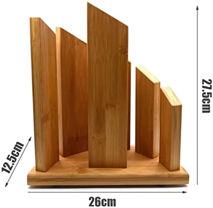 ZAEGO Magnetic Knife Block Wooden Holder