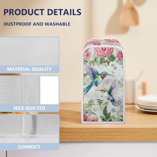 Floral Hummingbird Electric Can Opener Cover White Kitchen inadvertently perfect