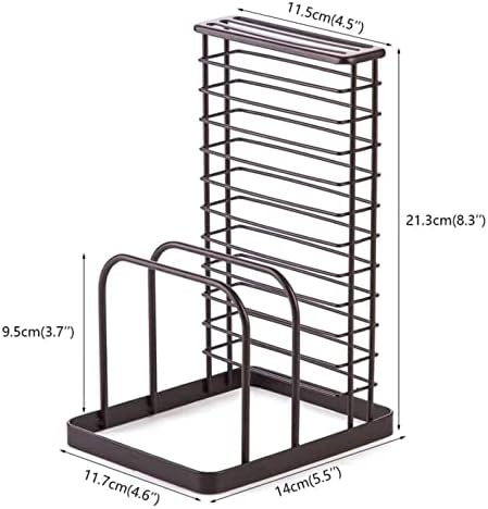 Sturdy Wrought Iron Knife Holder for Countertops