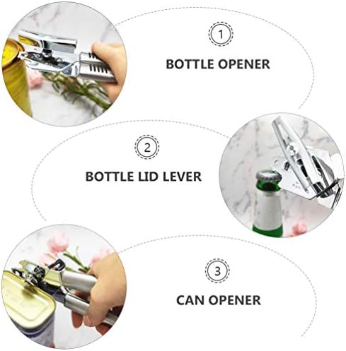 Hemoton Electric Can Opener Stainless Steel PP Material Compact Ergonomic Design