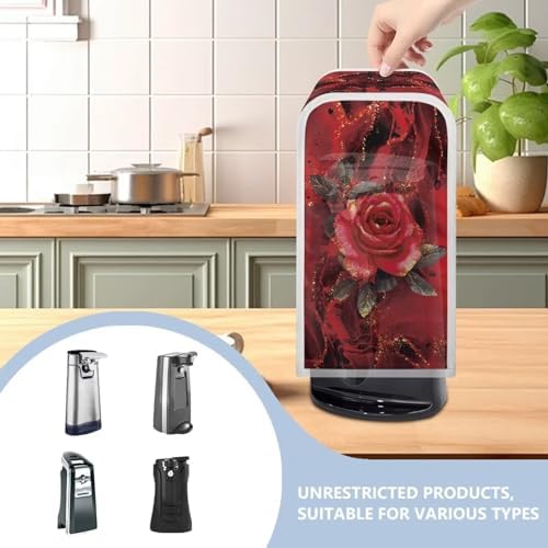 Red Rose Can Opener Cover Durable and Stylish