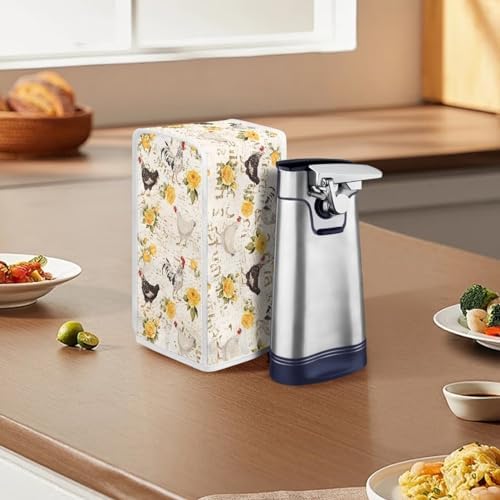 Cartoon Chicken Can Opener Dust Cover - Easy to Clean Waterproof Kitchen Accessory