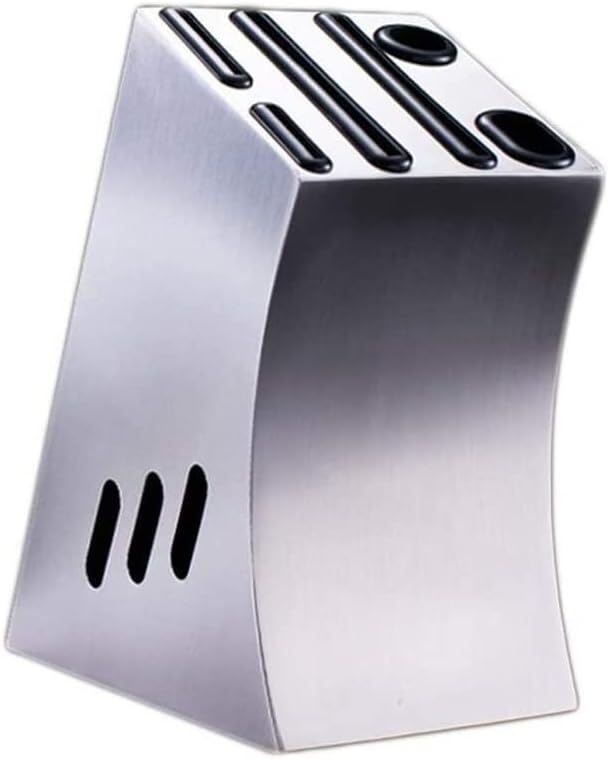 ZAEGO Kitchen Knife Holder Storage Block 304 Stainless Steel