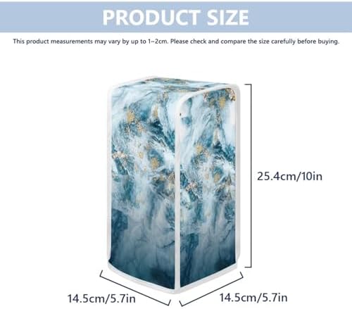 TODIYADDU Marble Print Can Opener Cover Novelty Dust Protection for Kitchen Use