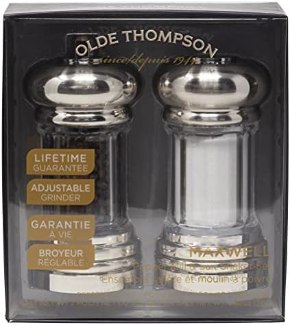 Olde Thompson - 7-Piece Pepper Mill Salt Shaker Set