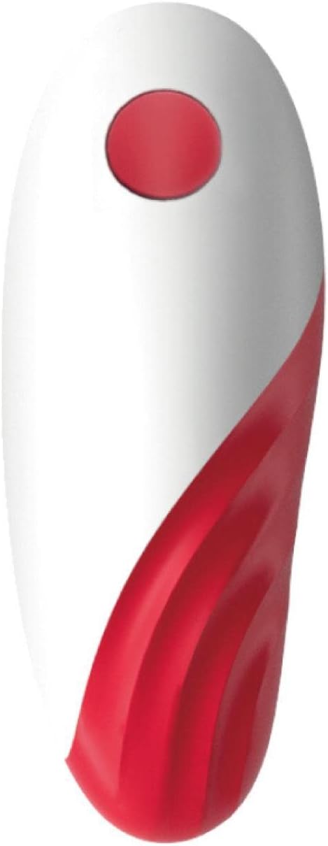 Ergonomic Red and White Electric Can Opener