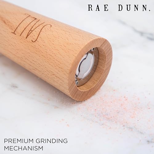 Bamboo Salt Pepper Grinder Set