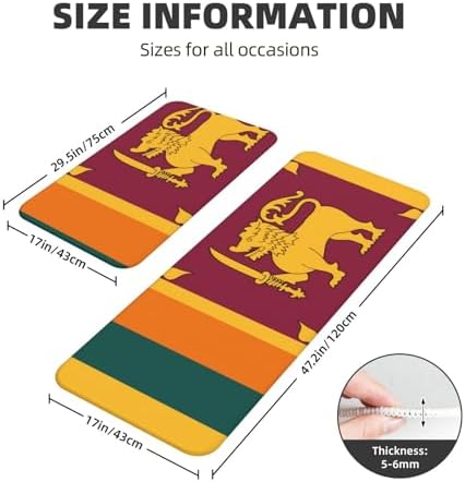 Sri Lanka Chefs Kitchen Non-Slip Mat Set