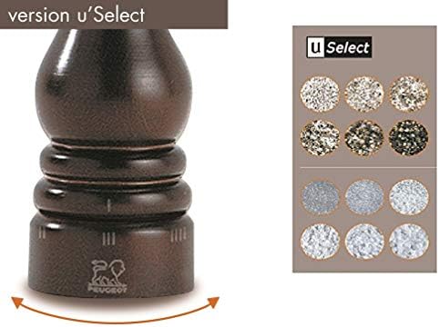 Peugeot Paris USelect Salt and Pepper Mill Set Natural Chocolate